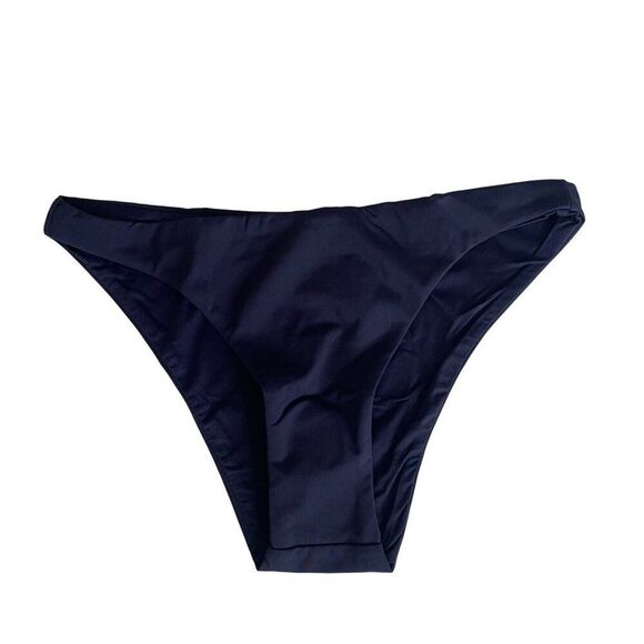 Andie The Cheeky Bikini Bottom Women's XS Navy Lined Swim Briefs Vacation - Picture 1 of 7